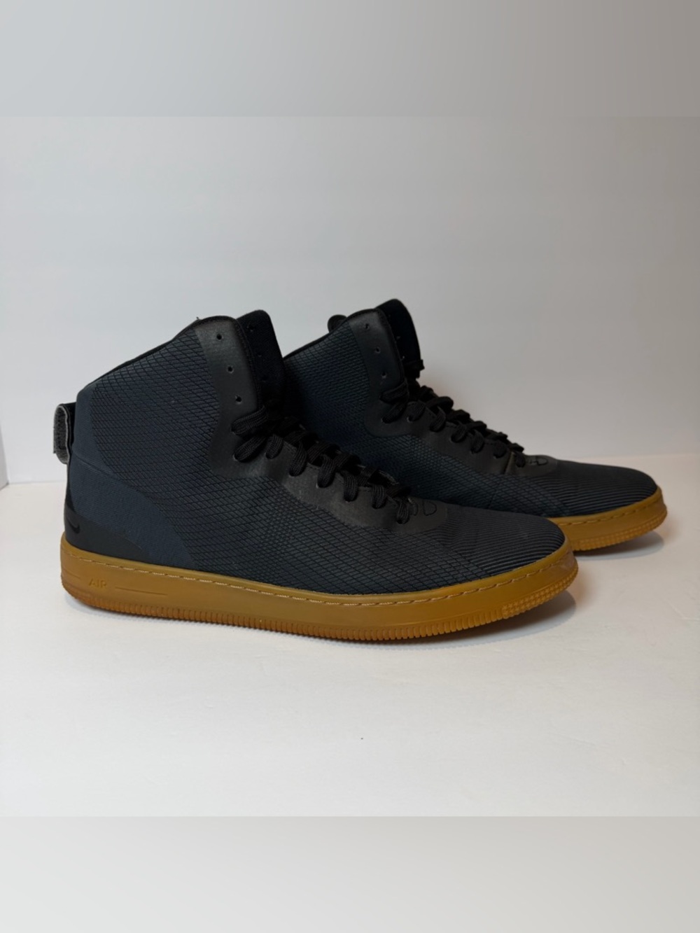 Men Nike Air NSW Pro Stepper High Top Anthracite Gray Shoes‎ Size 13